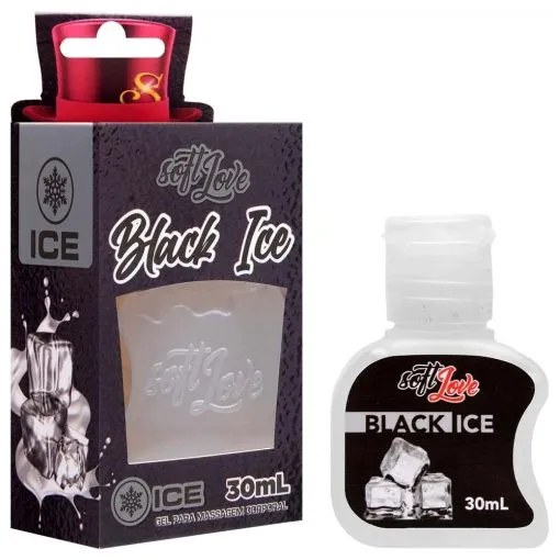 Gel Ice Comestível 30Ml Soft Love Black ICE